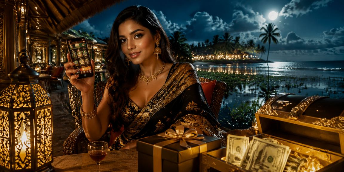 সেন্ট মার্টিন সৈকতে মোবাইলে ক্যাসিনো খেলছেন একজন ব্যবহারকারী